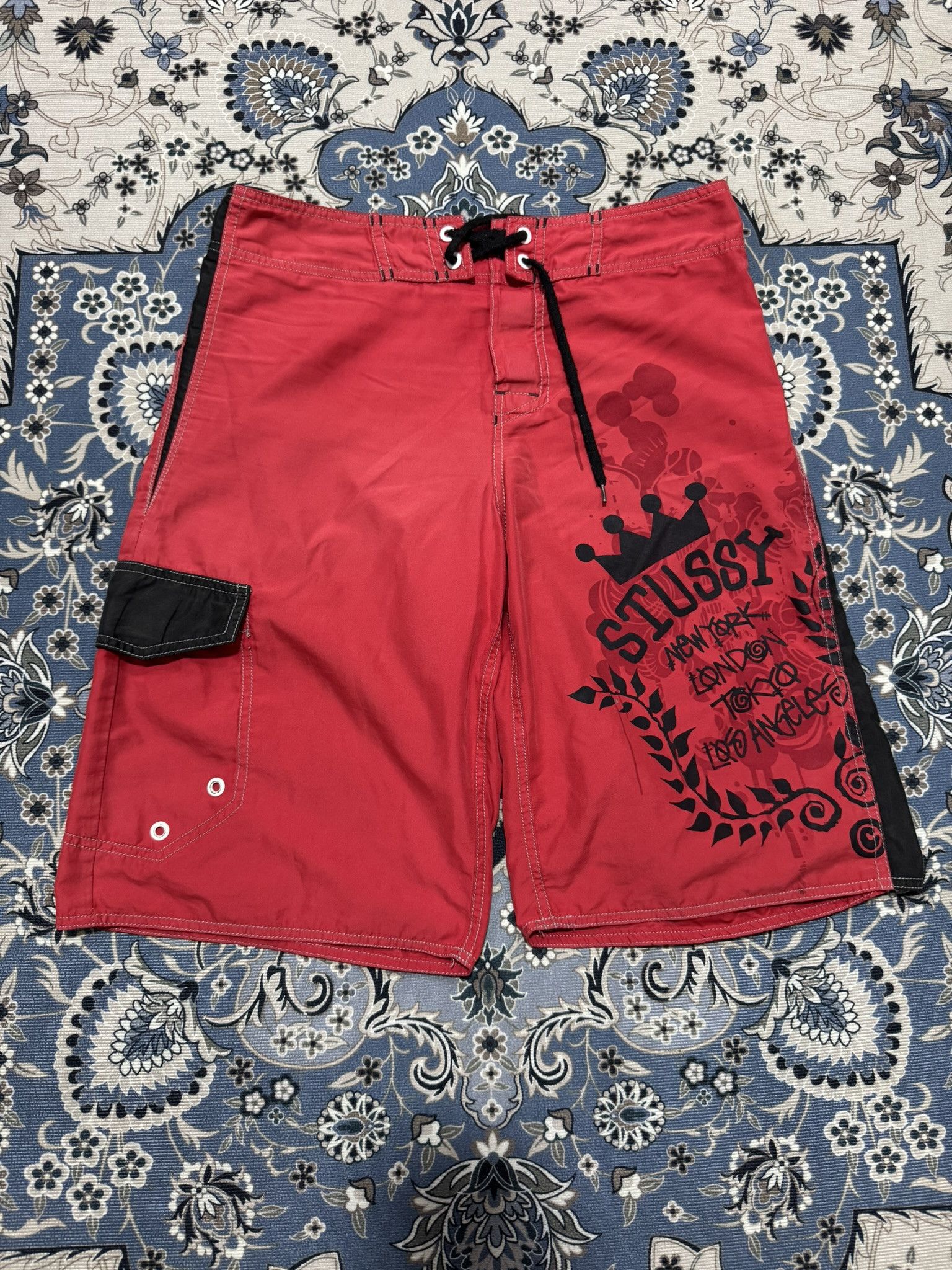 Menace × Stussy Vintage Stussy Surf Skate Trunk Pants Sundek Size US 34 / EU 50 - 1 Thumbnail