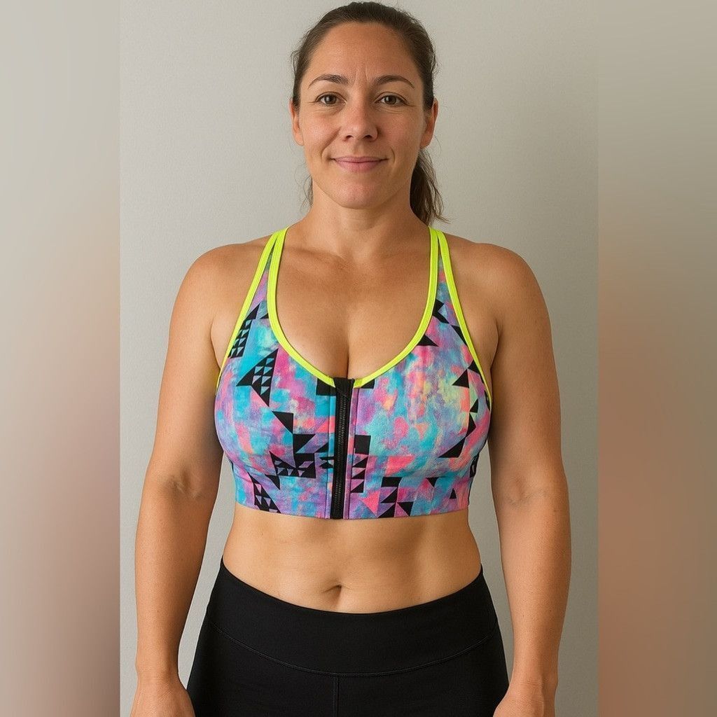 Victoria's Secret Victoria's Secret Neon Multi-Color Sports Bra Size ONE SIZE - 1 Thumbnail