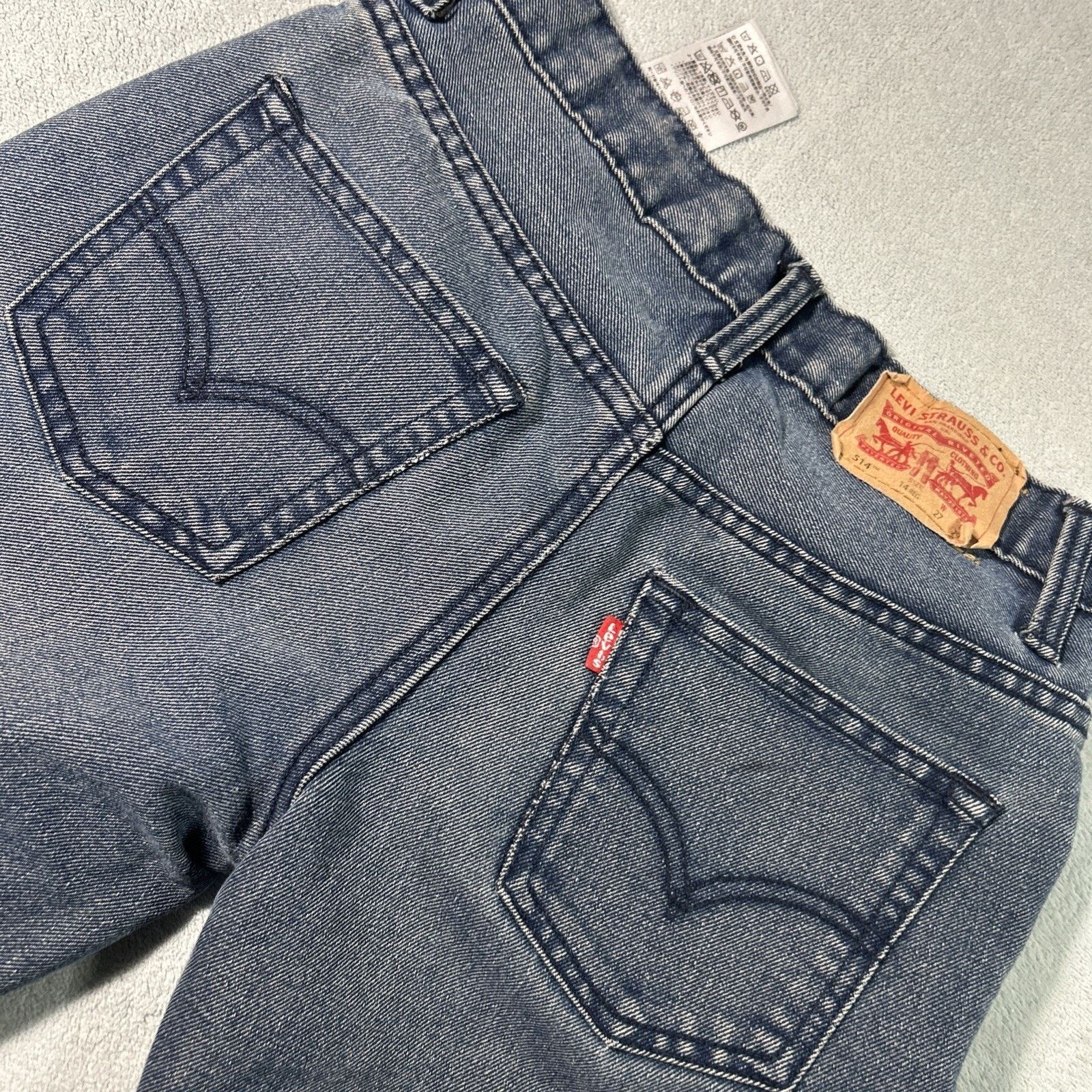 Levi's Levis 514 Straight Jeans Youth Teen 14 27x27 Hamilton Skinny Size 36" / US 14 / IT 50 - 11 Thumbnail
