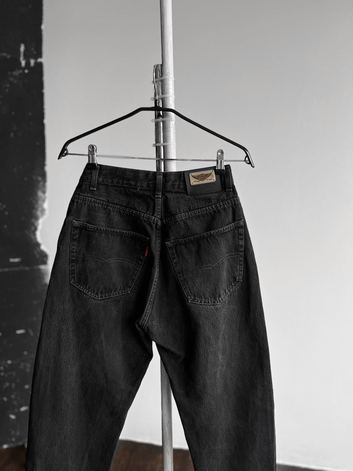 Vintage Crocker Womens Vintage 90s Black Relaxed Fit Y2K Denim Jeans Size 27" / US 4 / IT 40 - 4 Thumbnail