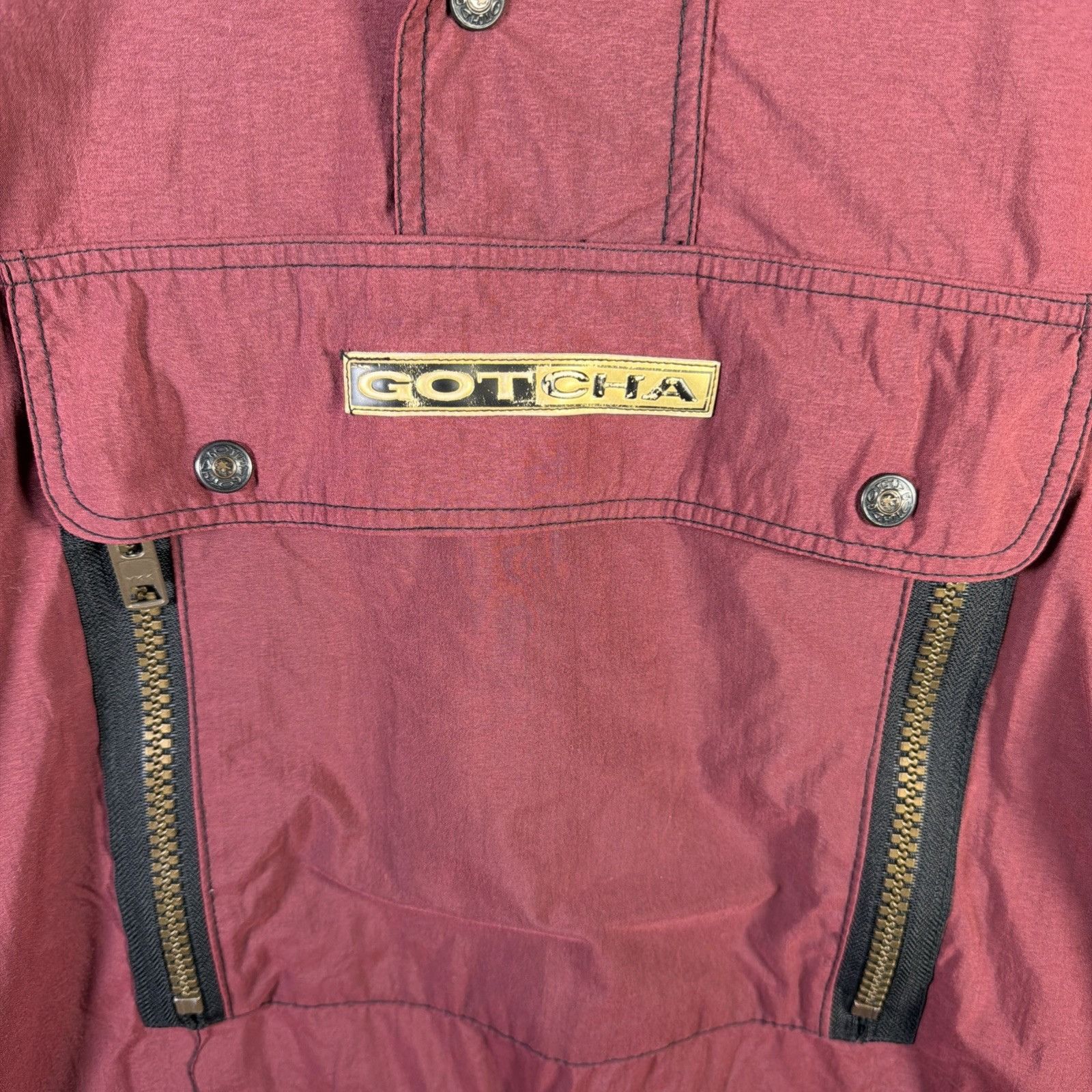 Gotcha Vintage Gotcha Jacket Mens Large Red 90s Gorpcore Skate Snow Size US L / EU 52-54 / 3 - 2 Thumbnail