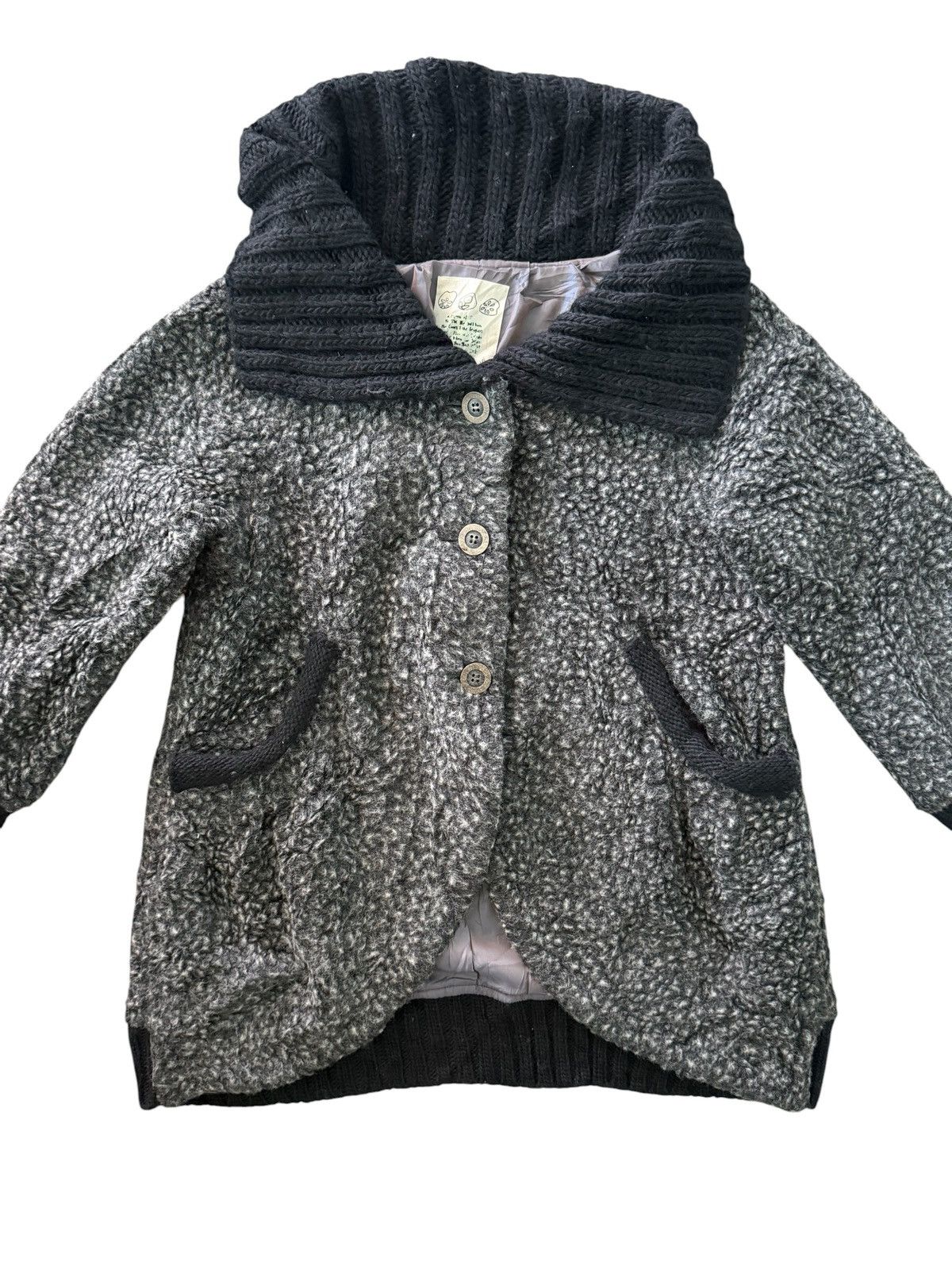 Japanese Brand Japan Brand io Comme io Shawl Collar Cardigan Jacket Size M / US 6-8 / IT 42-44 - 3 Thumbnail