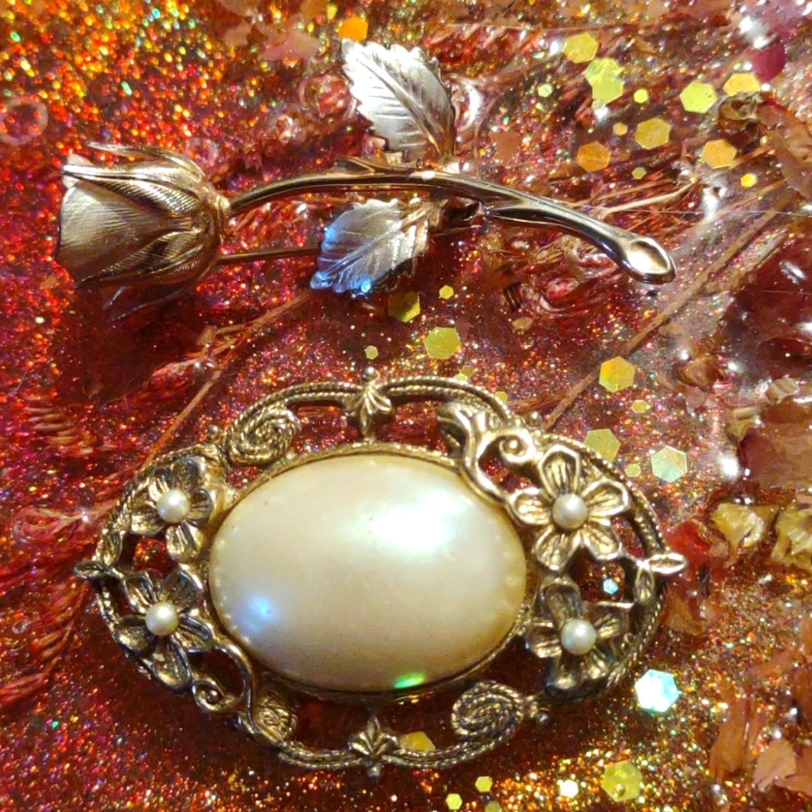 Vintage Very beautiful 1960s brooches lot Size ONE SIZE - 1 Thumbnail