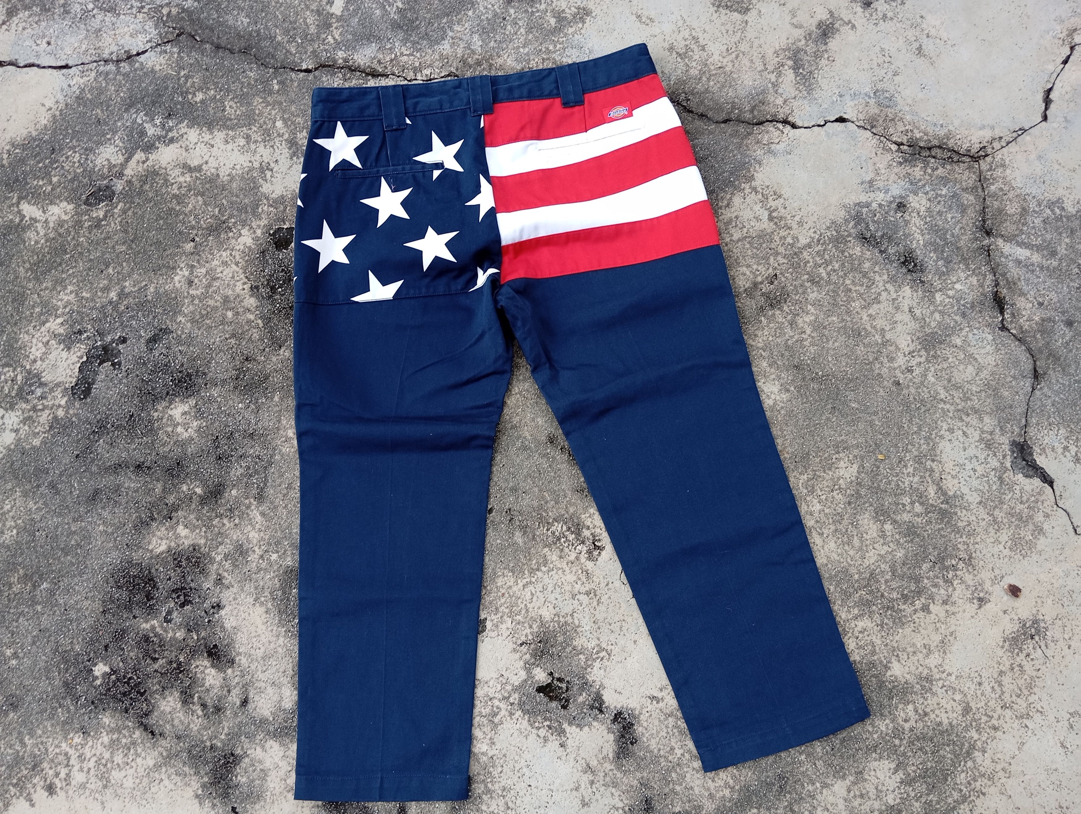 Dickies Dickies 🛠️ Star & Stripe Pants 🇺🇸 USA Flag Workpants Size US 36 / EU 52 - 3 Thumbnail