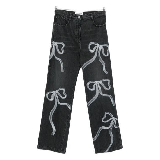MACH & MACH MACH&MACH Women Denim Pants PF25CP400 BLACK Size 24" / US 00 / IT 34 - 1 Thumbnail