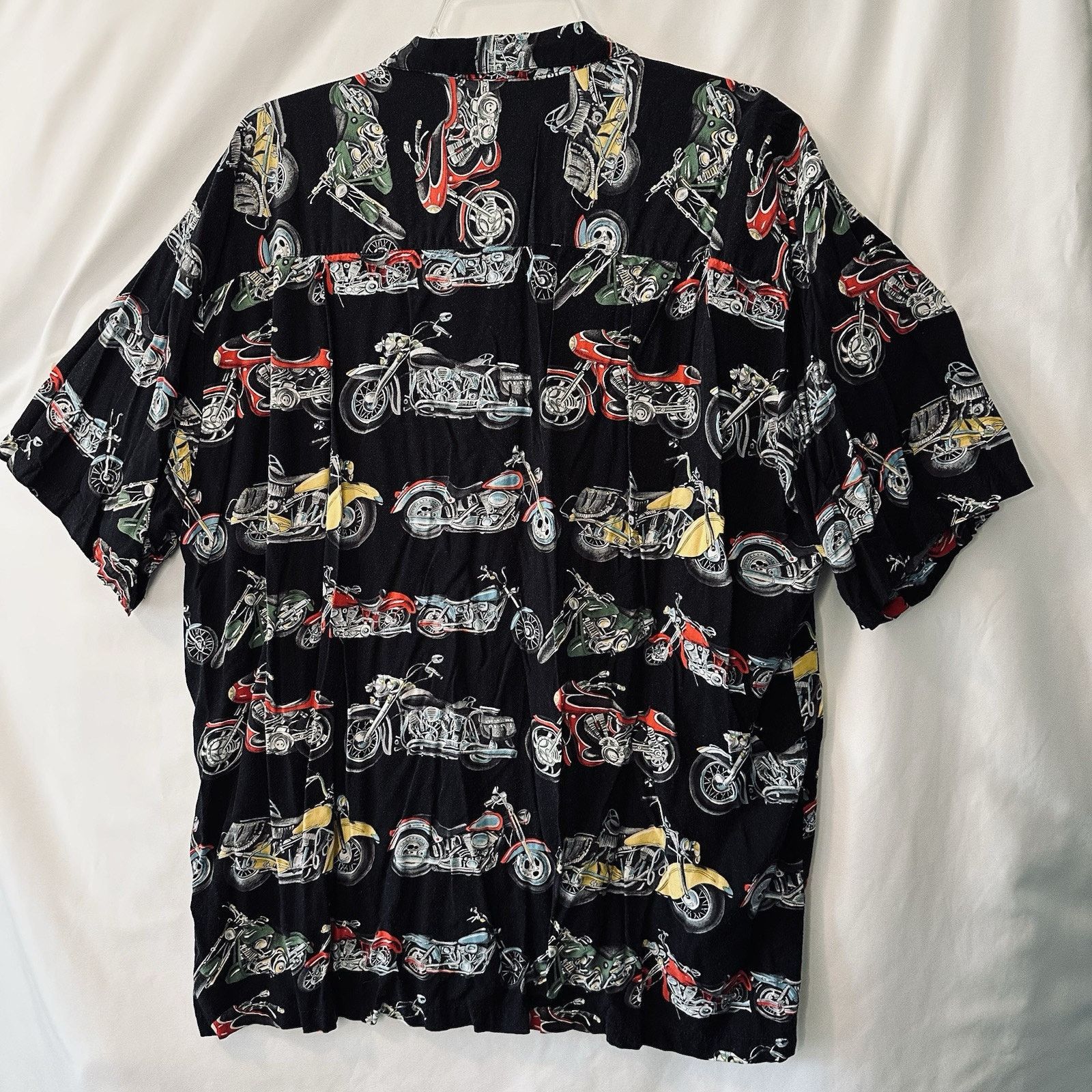 Paradise Found Paradise Found Hawaiian Shirt Blk w/Motorcycle XL Button VTG Size US XL / EU 56 / 4 - 2 Thumbnail