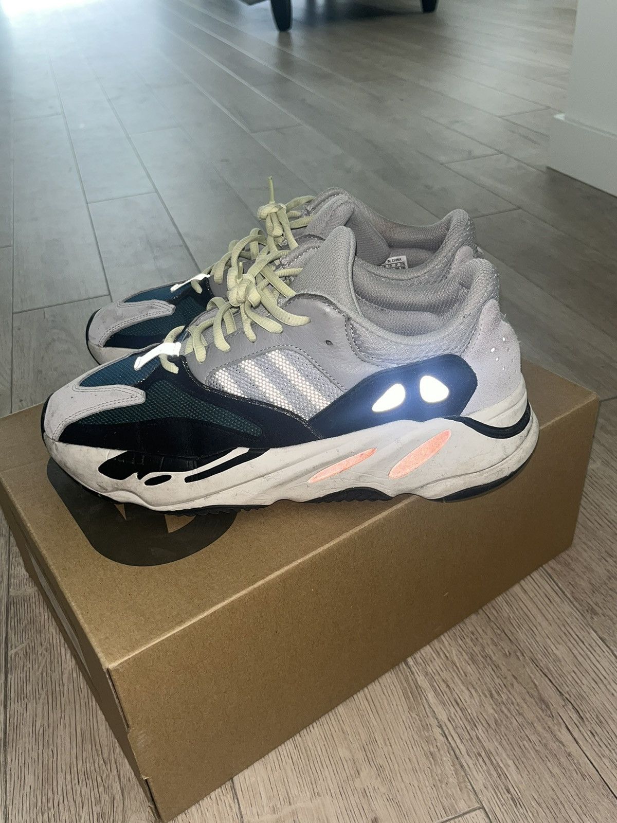 image of Adidas Og/original Yeezy Boost 700 Wave Runner By Kanye West Shoes in Grey, Men's (Size 11)