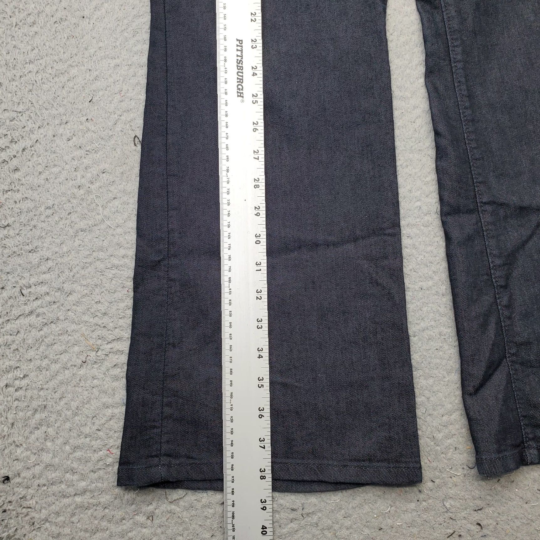 Ann Taylor Ann Taylor Womens Jeans Flare Navy 10P Petite Curvy Denim Dark Wash Flat Front Jeans Size 32" / US 10 / IT 46 - 3 Thumbnail