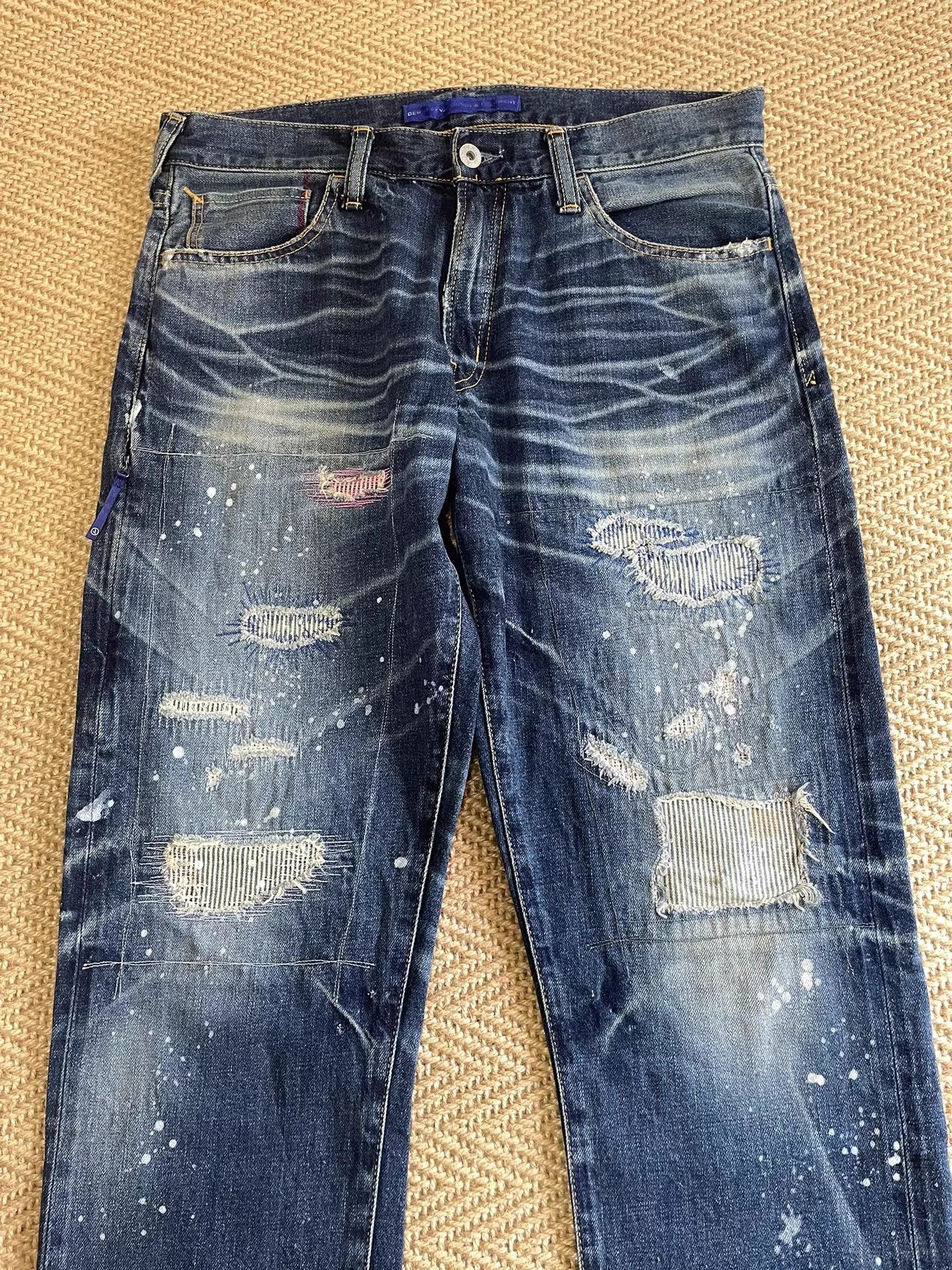 Vanquish VANQUISH & FRAGMENT Lightning Ink Splatter Jeans W32 L-4cm Size US 32 / EU 48 - 3 Thumbnail
