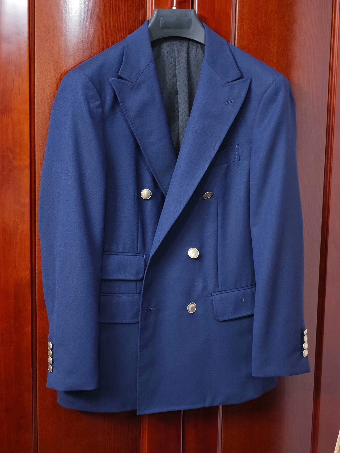 Japanese Brand Italian VBC Wool Double-Breasted Blazer Size US S / EU 44-46 / 1 - 1 Thumbnail
