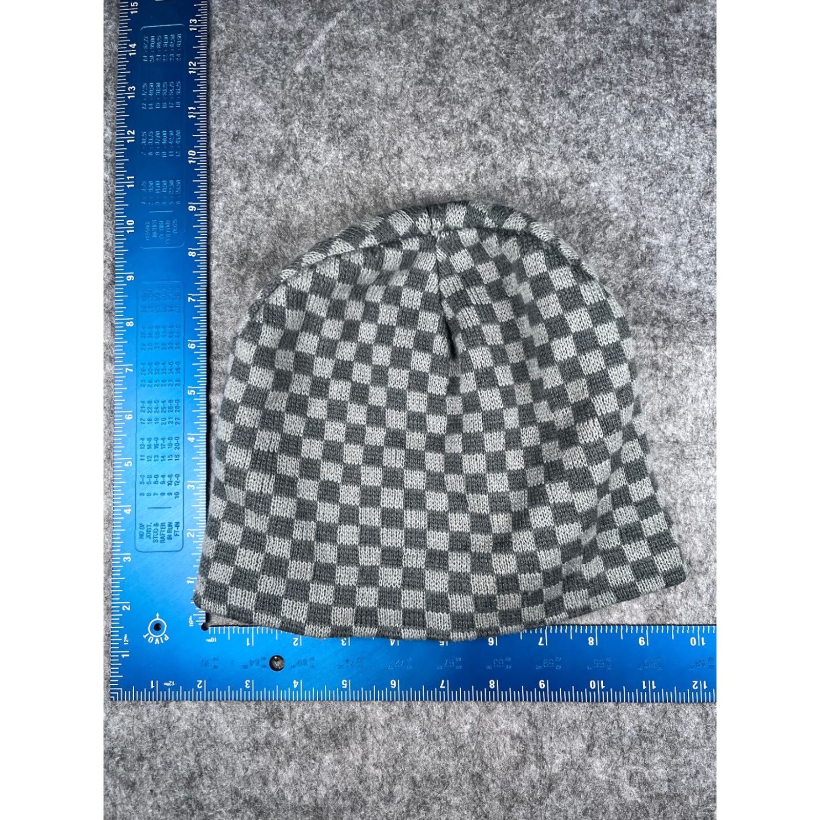 Ecko Unltd. Ecko Unltd Beanie Hat Adult One Size Gray Check Knit Ski Skateboard Mens Size ONE SIZE - 4 Thumbnail