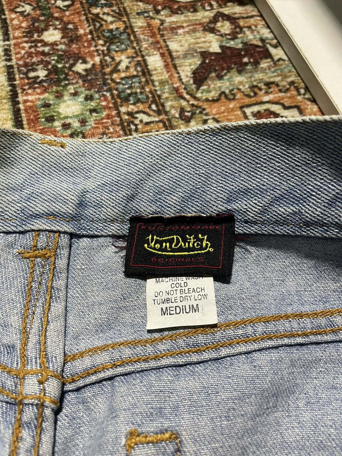 Von Dutch SOOOOLLLDD Vintage 2000's Y2k Denim Pants Vonducth Size US 30 / EU 46 - 9 Thumbnail