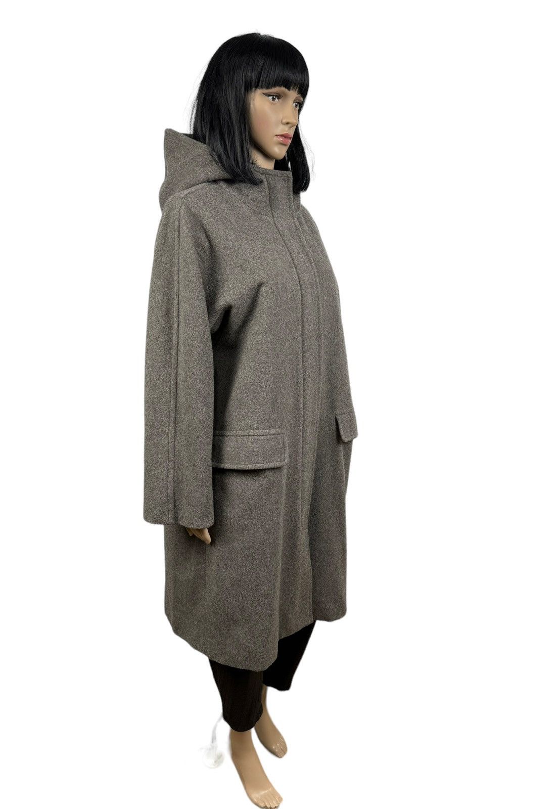 Weekend Max Mara Weekend Max Mara Lana Vergine Hooded Overcoat size US8 Size M / US 6-8 / IT 42-44 - 5 Thumbnail