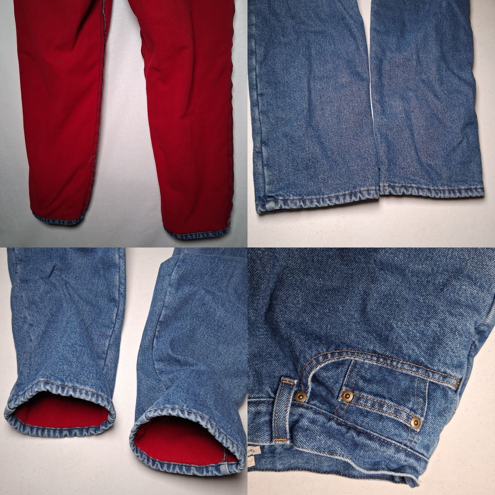 Vintage LL Bean Jeans Women 10 Reg Blue Denim Work Pants 5-Pocket Lined Fleece Winter READ Size 32" / US 10 / IT 46 - 11 Thumbnail