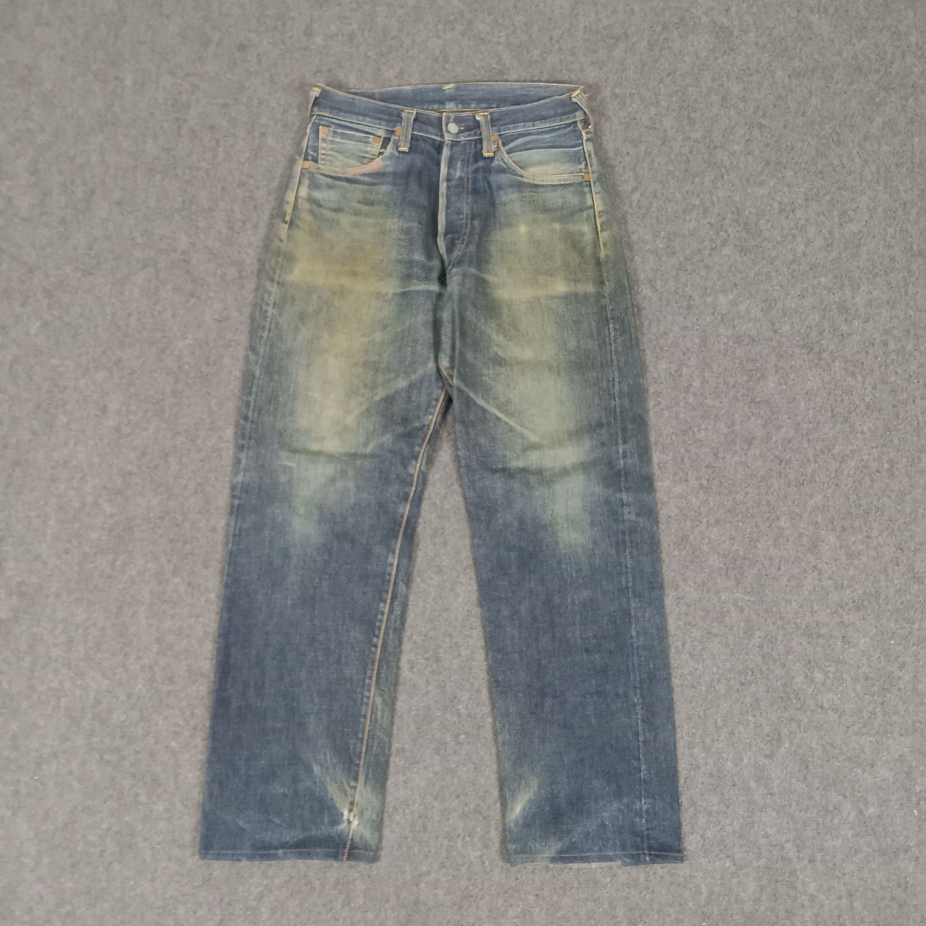 Japanese Brand × Vintage Evis Japanese Brand Daicock Custom Art Denim Jeans Size US 29 - 6 Thumbnail