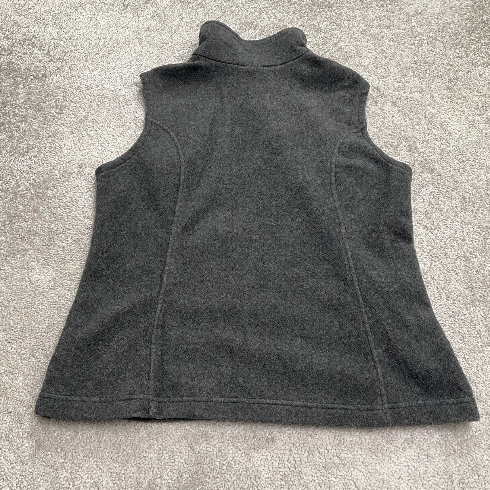 Vintage Columbia Benton Springs Fleece Vest Womens Large Gray Full Zip Pocket Outdoor Size L / US 10 / IT 46 - 2 Thumbnail