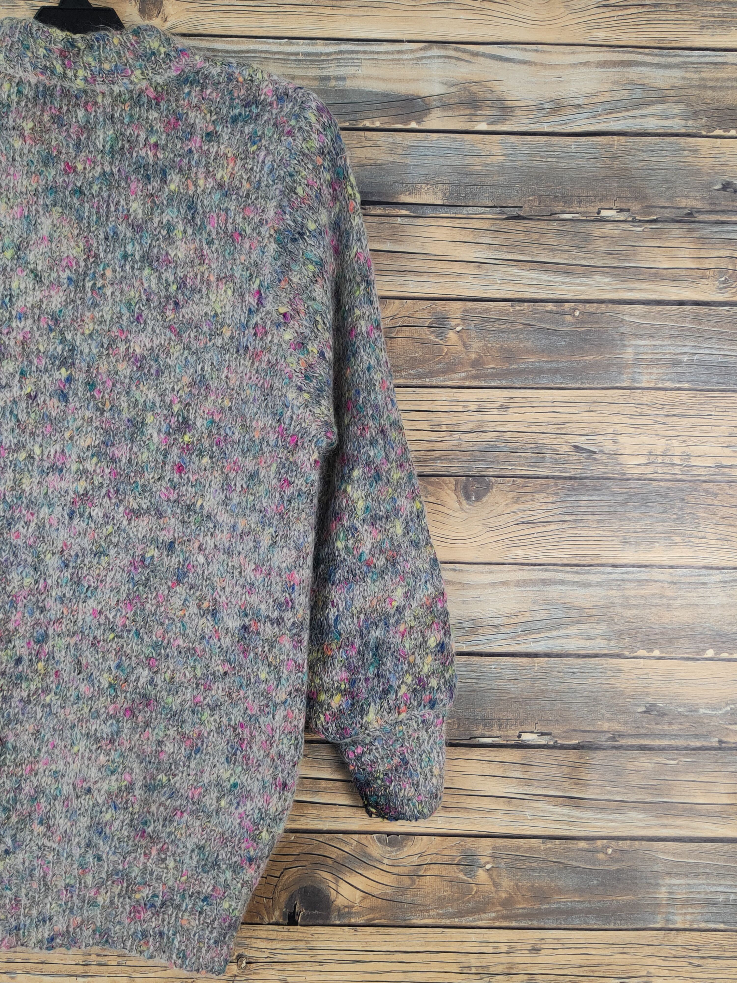 Japanese Brand Ju-Eight Gray vintage Knitwear Sweaters #W1275 Size M / US 6-8 / IT 42-44 - 11 Thumbnail
