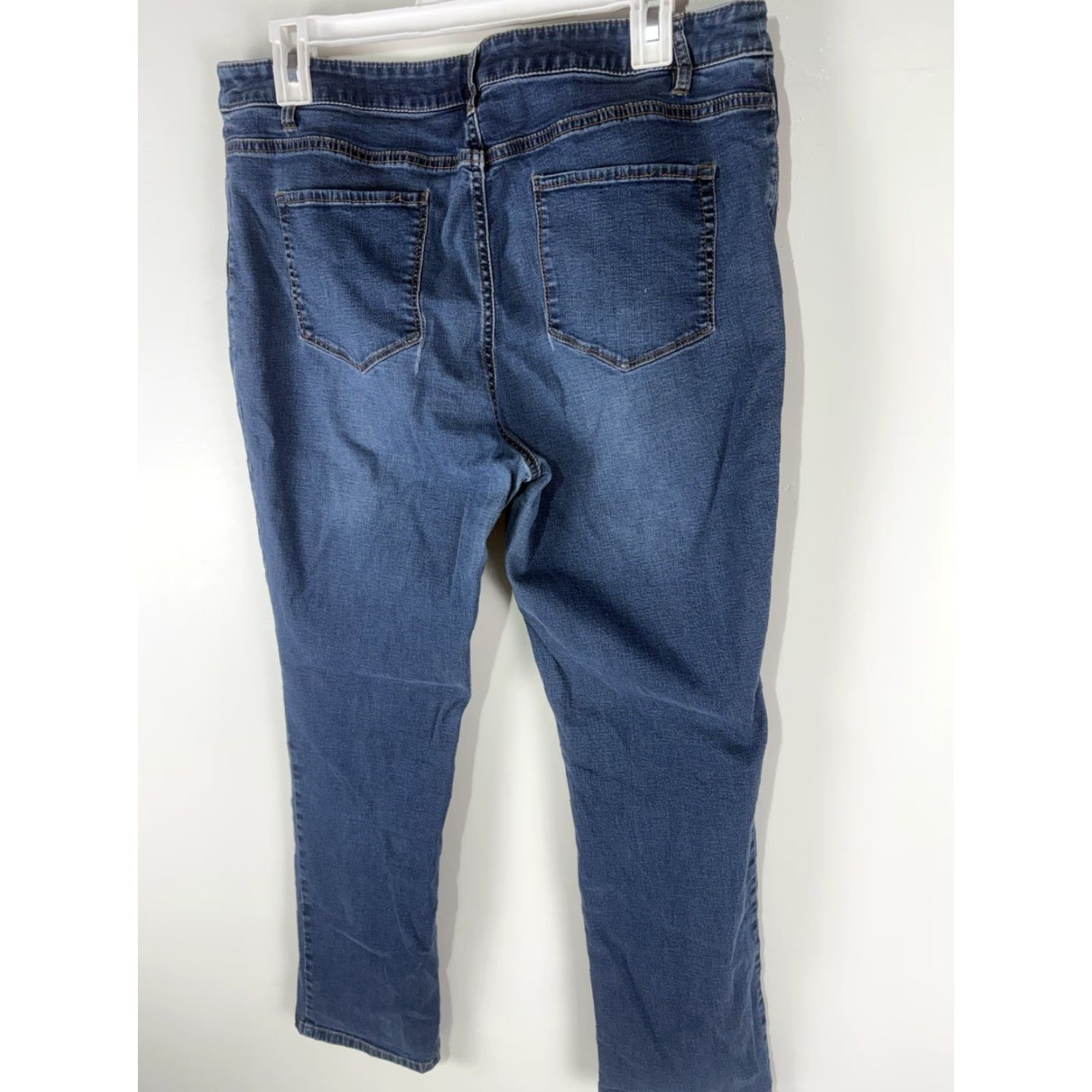 J. Jill VINTAGE J Jill Slim Leg Jeans Womens Size 14P Mid Rise Cotton Spandex Blue 5-Pocket Casual Size 36" / US 14 / IT 50 - 4 Thumbnail
