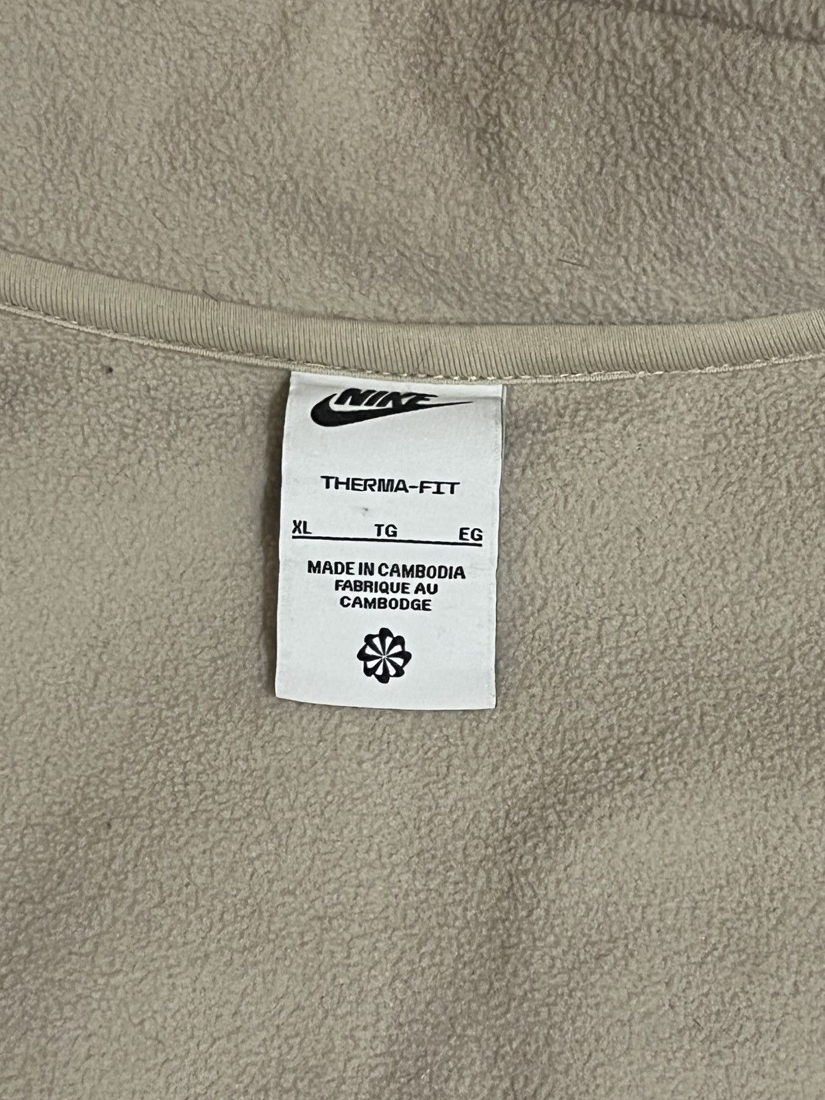 Nike Nike Fleece Vest Beige/Black Size XL Size US XL / EU 56 / 4 - 5 Thumbnail