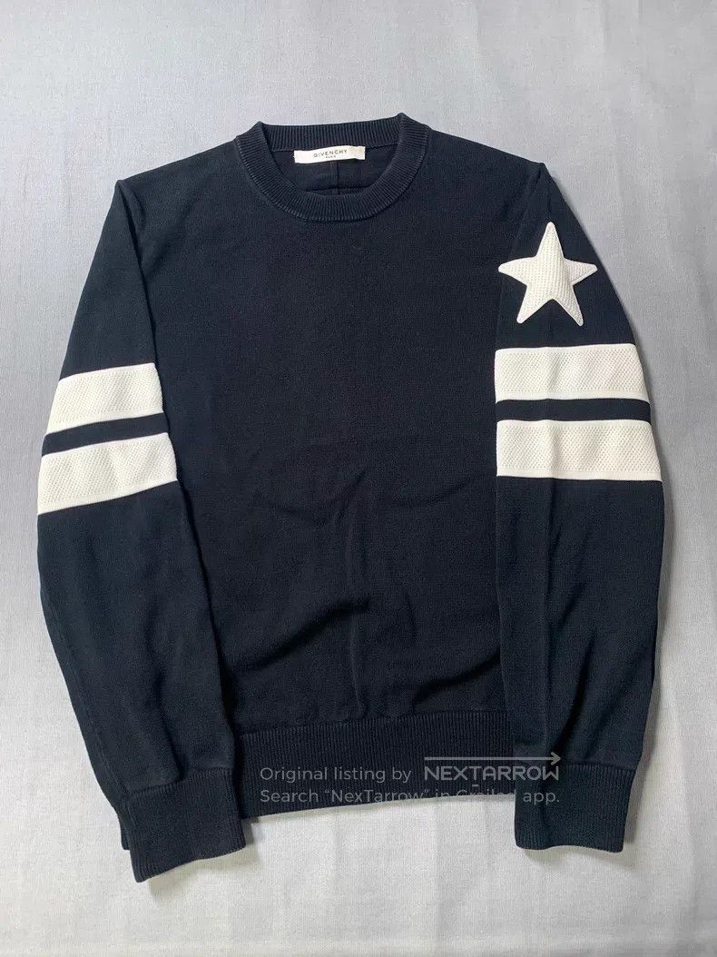 Givenchy Givenchy Five Pointed Star Striped Sweatshirt Size US L / EU 52-54 / 3 - 2 Thumbnail