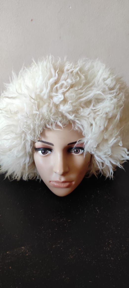 Genuine Sheepskin Shearling Hat Made In Great Britain Size M