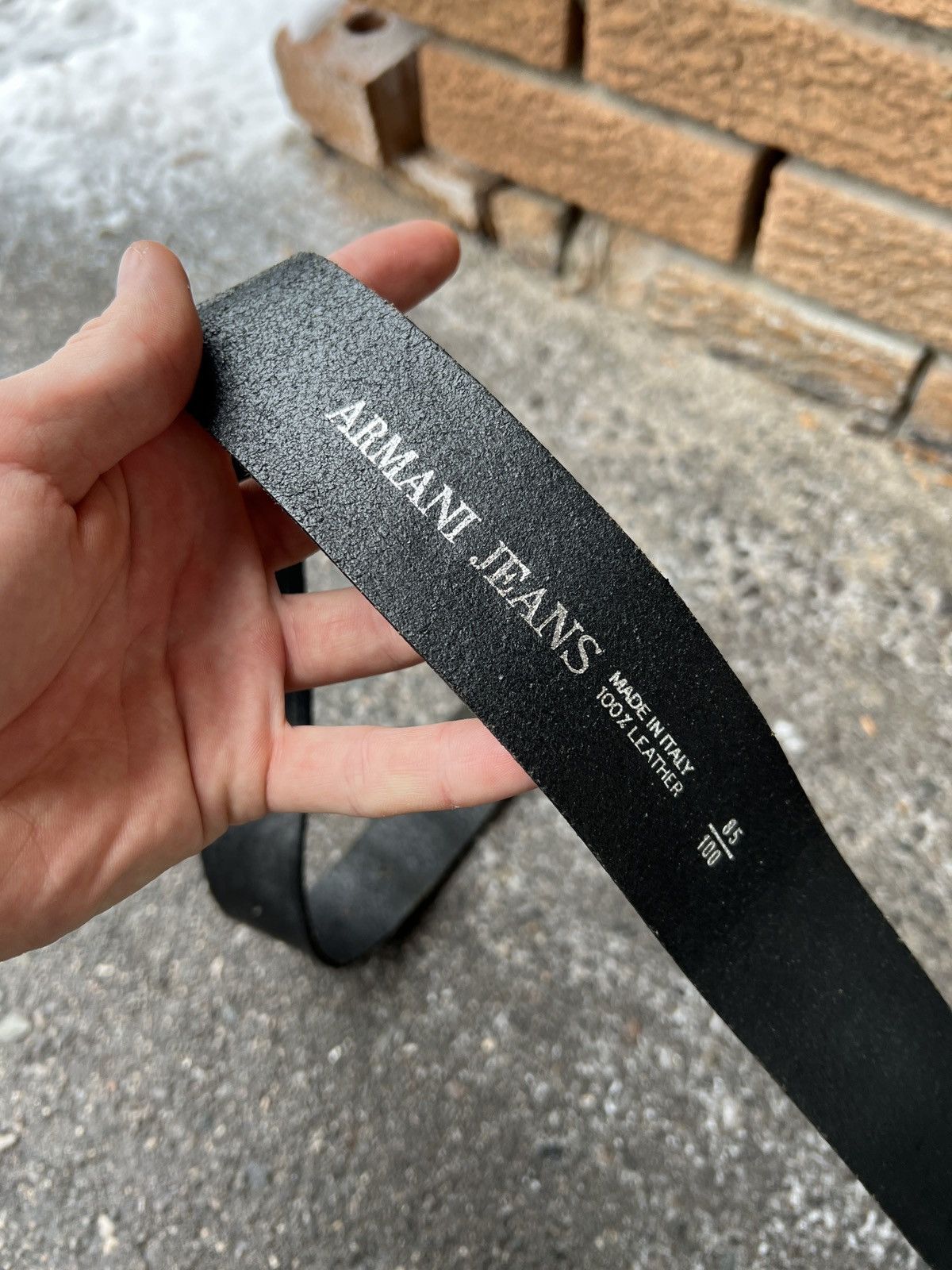 Armani Armani Italy Belt Leather Size ONE SIZE - 5 Thumbnail