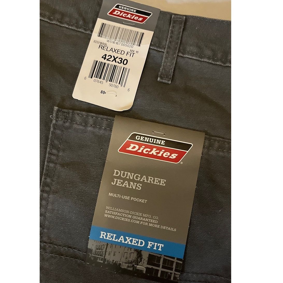Dickies Dickies Dungaree Jeans Relaxed Fit Sz: 42/30 - 100% Cotton Size US 42 / EU 58 - 6 Thumbnail