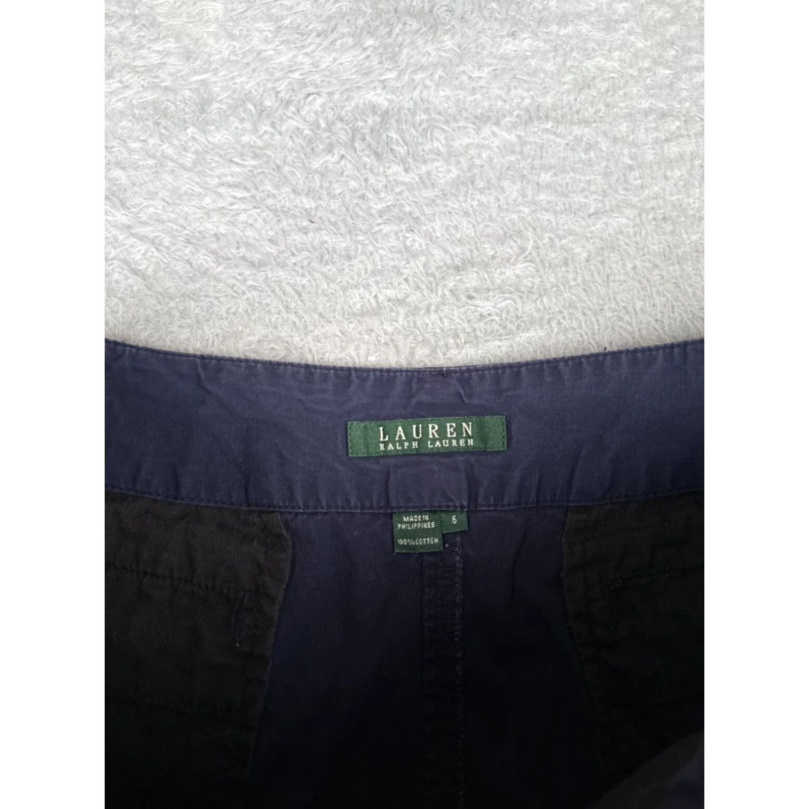 Ralph Lauren Lauren Ralph Lauren Shorts Women 6 Blue Chino Cotton Knit Roll Up Knit Hike Camp Casual Activewear Travel Workwear 90s? (none) Size 28" / US 6 / IT 42 - 6 Thumbnail