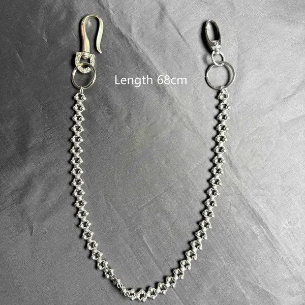 Jewelry Chunky Silver Chain Wallet Chain, Belt Chain, Pants Chain Size ONE SIZE - 3 Thumbnail