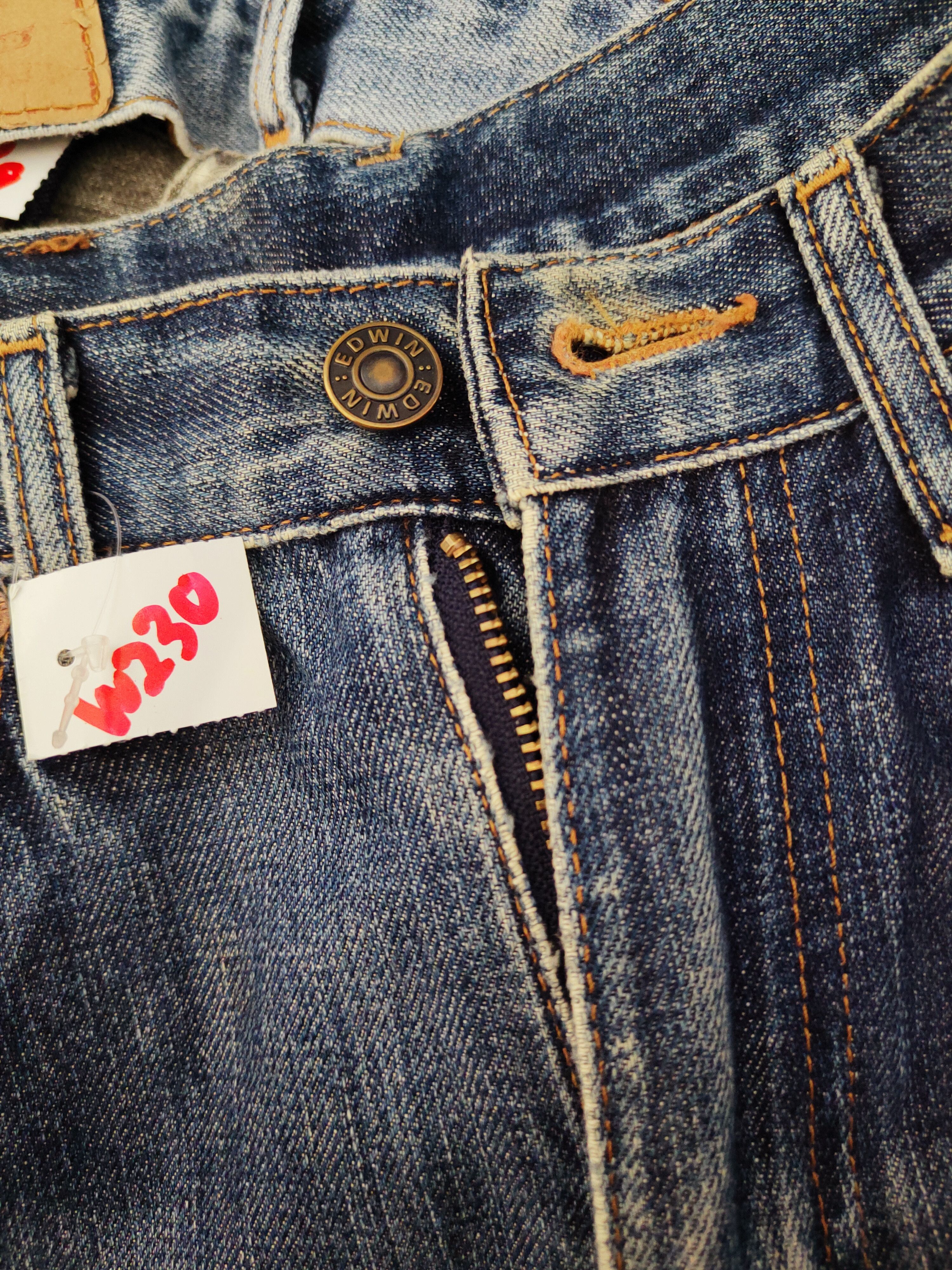 Edwin Edwin Blue Distressed Ripped Denim Jeans #W230 Size US 26 / EU 42 - 19 Thumbnail