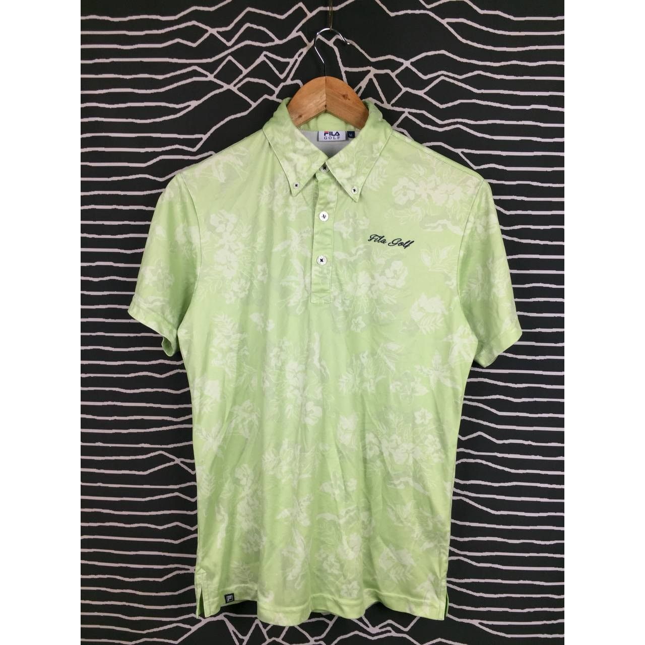 Fila × Vintage Fila Golf Everything Begins With Fun Patterned Polo Tee Size US M / EU 48-50 / 2 - 1 Thumbnail