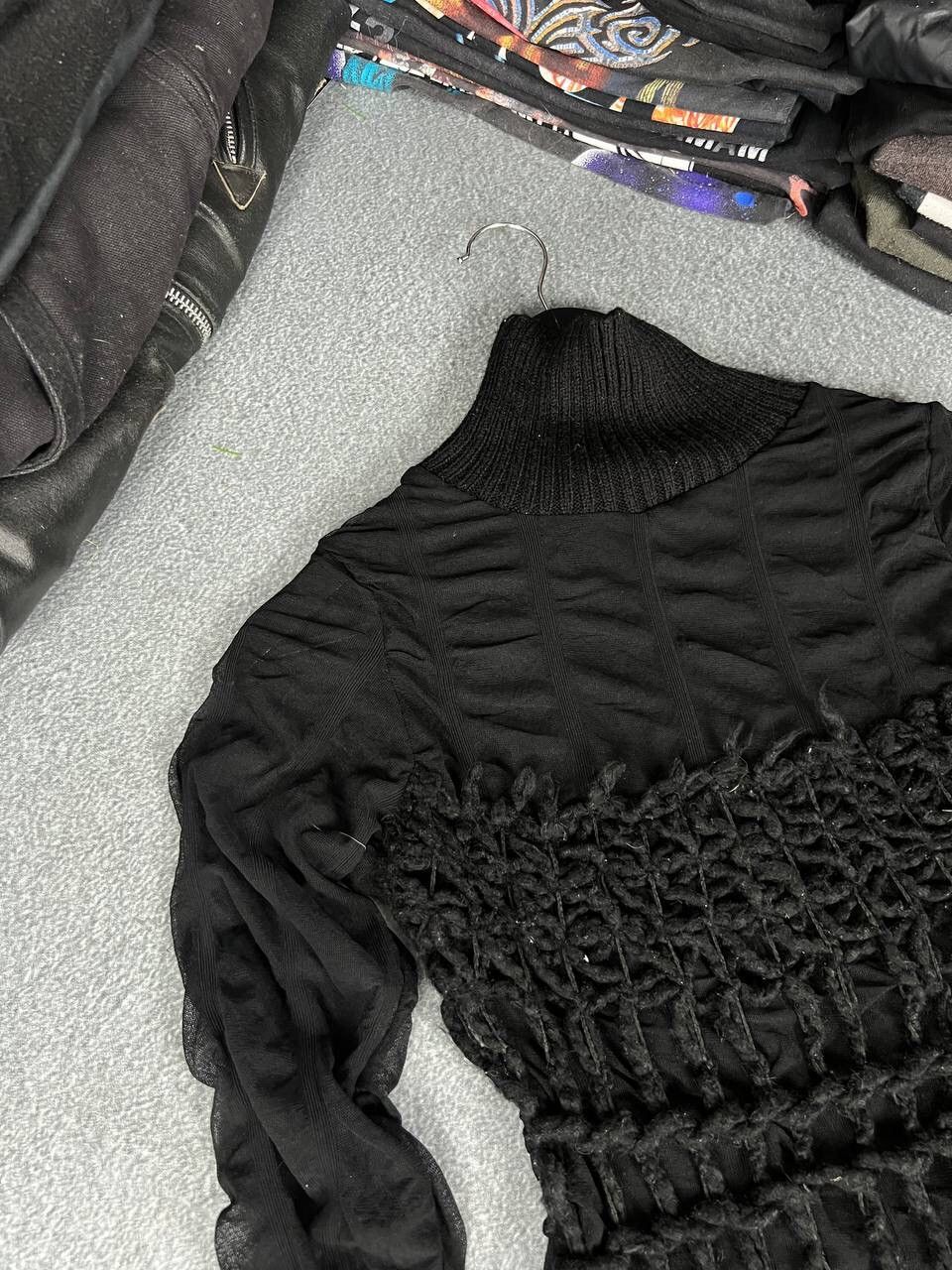 Vintage Y2K Gothic Vibe 00s Bondage Long Sleeve Top Size M / US 6-8 / IT 42-44 - 2 Thumbnail