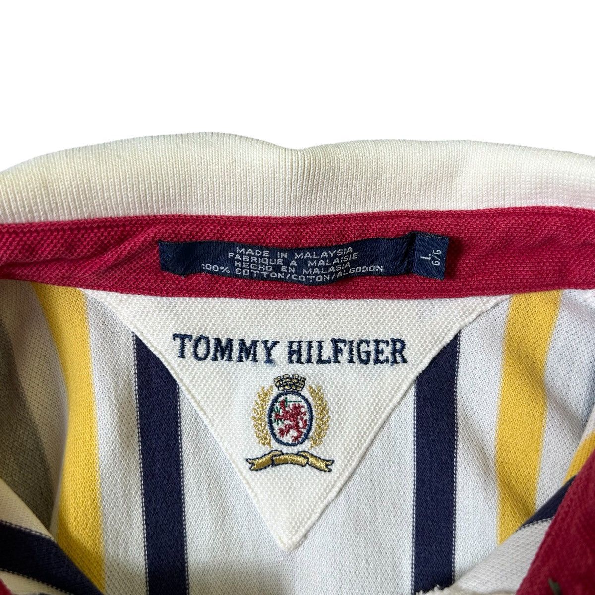 Tommy Hilfiger Vintage Tommy Hilfiger Striped Polos Size US L / EU 52-54 / 3 - 3 Thumbnail