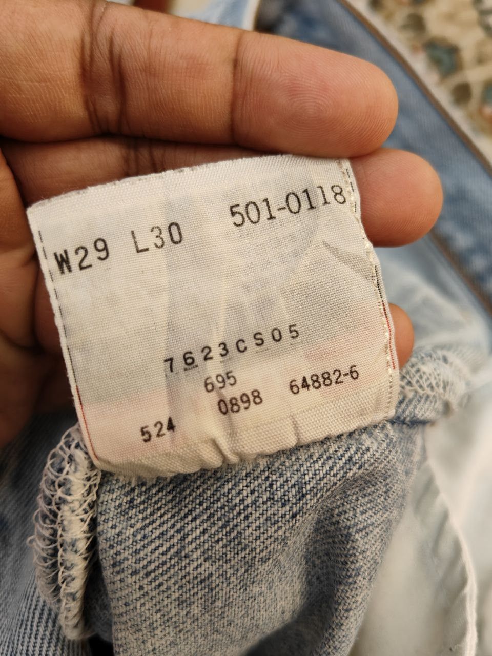 Levi's Vintage Clothing 90s Vintage Levis 501 Distressed Denim Size US 28 / EU 44 - 9 Thumbnail