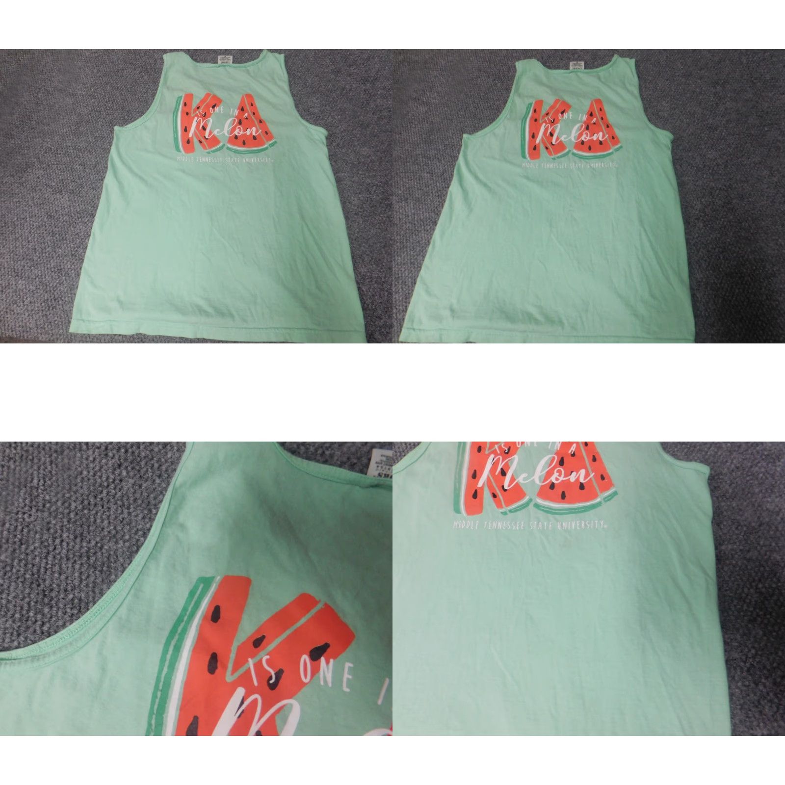 Comfort Colors Comfort Colors Mens Shirt M Green Crew Neck Sleeveless Logo T-Shirt Modern Colorful All Seasons Size US M / EU 48-50 / 2 - 8 Thumbnail