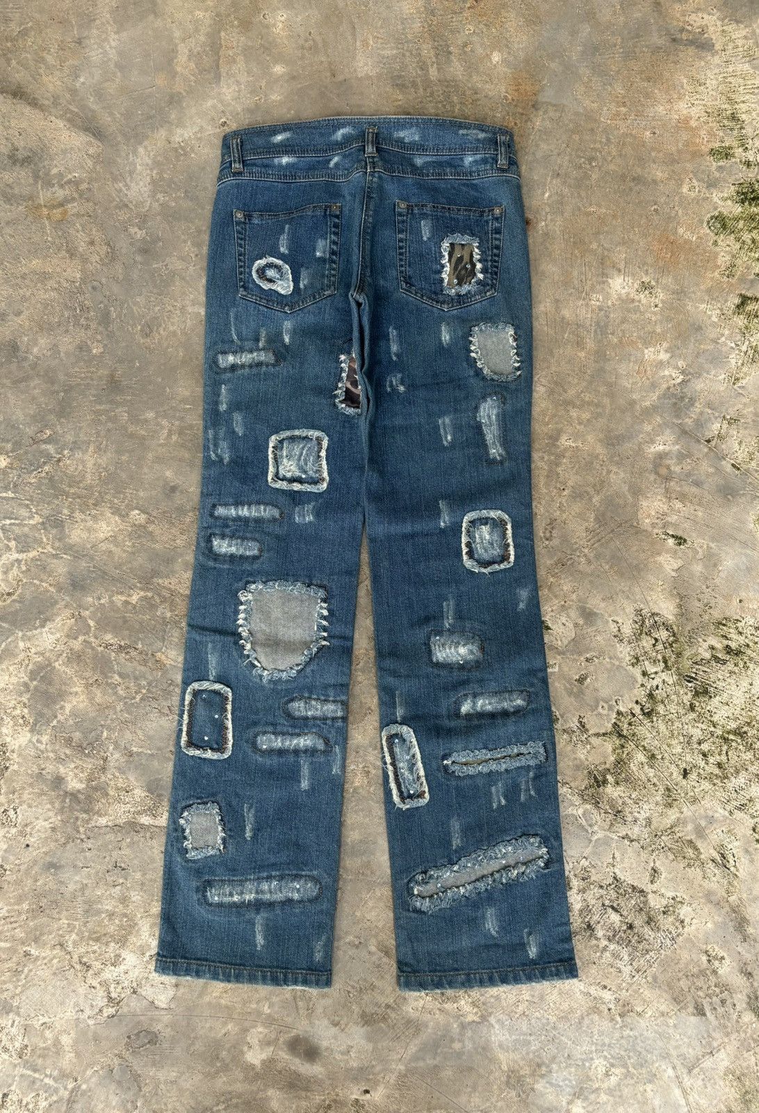 Hysteric Glamour × Japanese Brand Distressed Denim Japanese Luxury Style Jeans Size US 30 / EU 46 - 2 Thumbnail