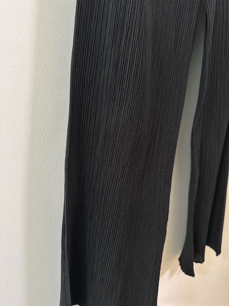 Issey Miyake Issey Miyake size:XS Black toothpick pleated trousers as t Size 22" - 2 Thumbnail