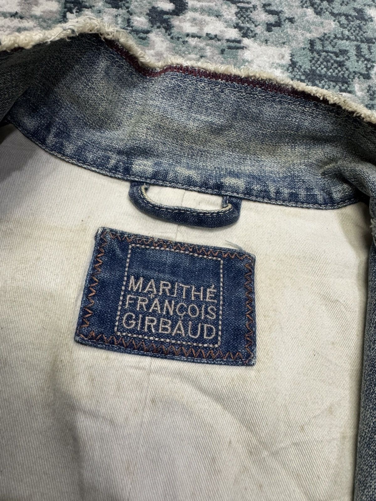 Marithe + Francois Girbaud MARITHE FRANCOIS GIRBAUD DISTRESSED DENIM JACKET Size US L / EU 52-54 / 3 - 3 Thumbnail