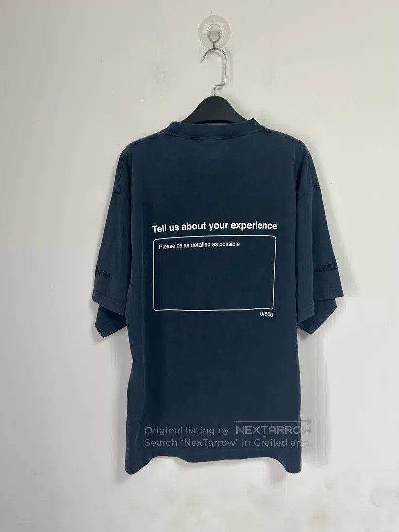Balenciaga Balenciaga Loose Fit Retro Logo Embroidered Short Sleeve T Size US XS / EU 42 / 0 - 2 Thumbnail