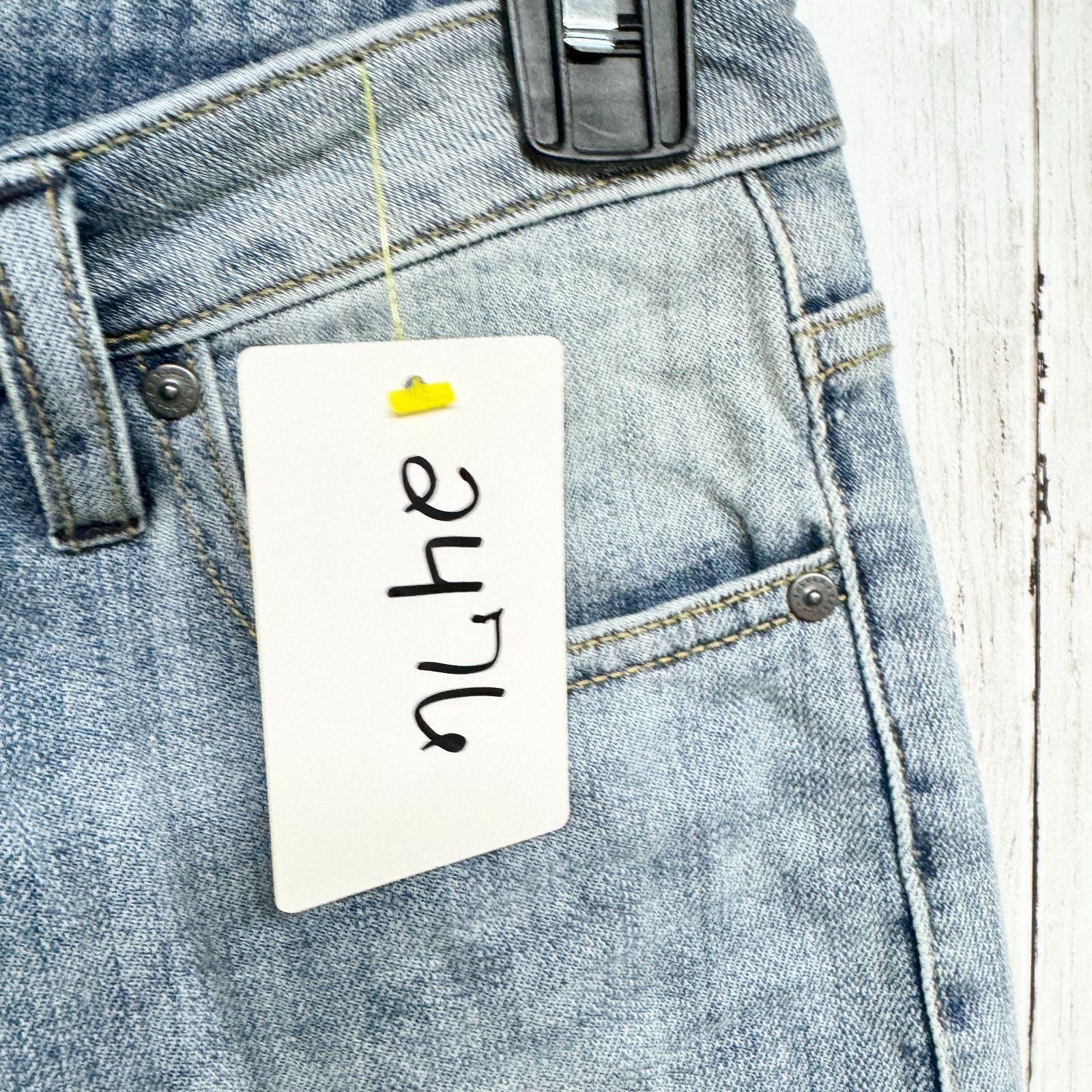 Other Talula Shorts Size 26 Light Wash Blue Denim High Rise Midi Size 26" / US 2 / IT 38 - 3 Thumbnail