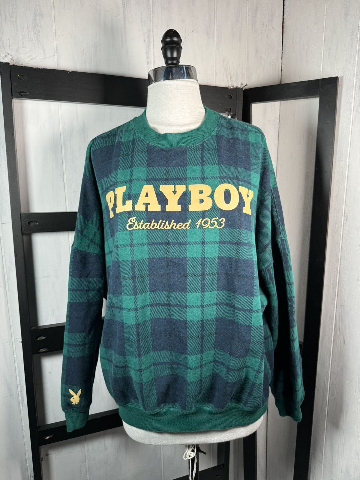 Playboy Blackwatch Plaid Tartan, Oversized, Size XS, SOLD OUT Size XS / US 0-2 / IT 36-38 - 6 Thumbnail