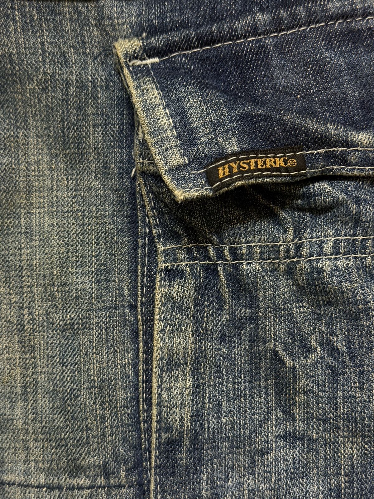 Hysteric Glamour Vintage Hysteric Glamour Thunder Wash Distress Cargo Jeans Size US 28 / EU 44 - 5 Thumbnail