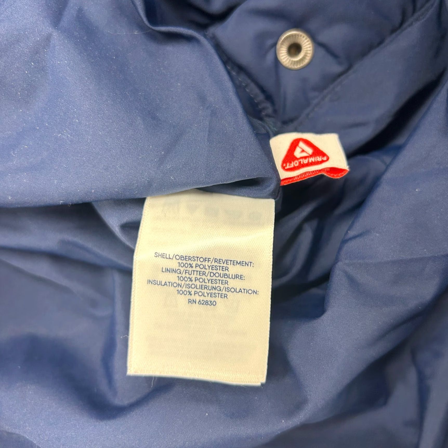 Lands' End Lands' End Windbreaker Jacket Womens Small Blue Quilted Hooded 90s Regular Long Sleeve Mid-Length Snap Zip Pullover Size S / US 4 / IT 40 - 5 Thumbnail