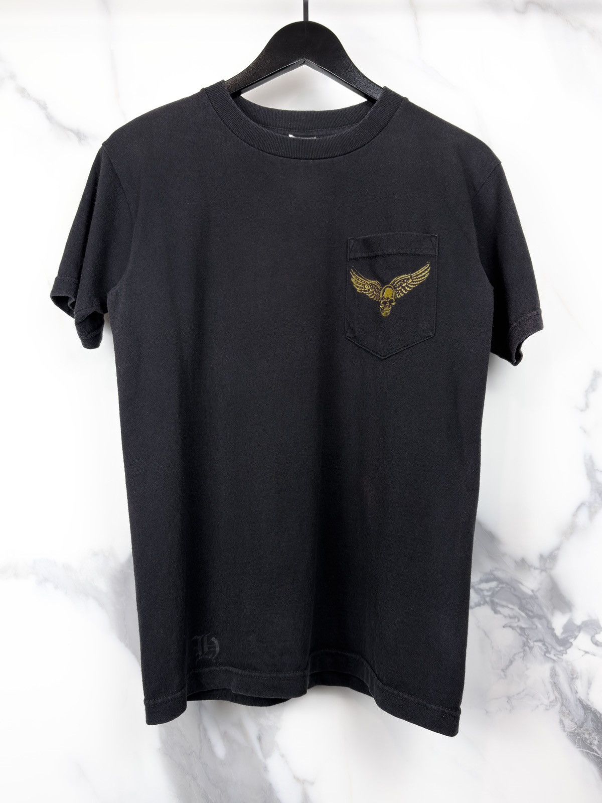 Chrome Hearts Chrome Hearts Vintage Foti Gold Skull Print Tshirt Black Size US S / EU 44-46 / 1 - 2 Thumbnail