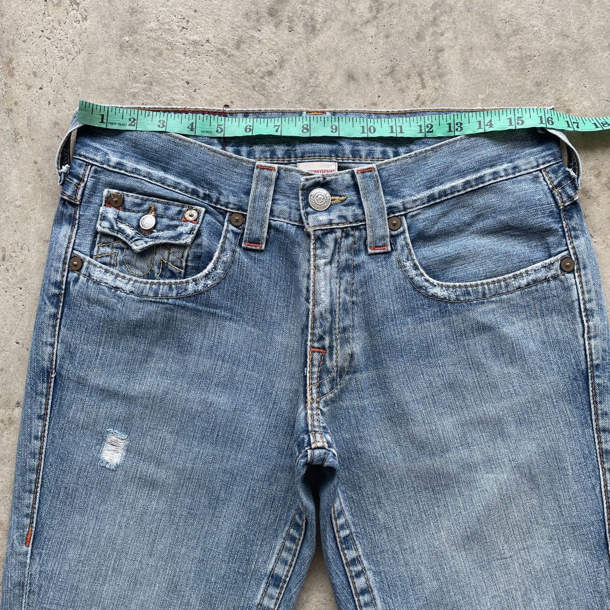 True Religion W33 Vintage True Religion Jean FLARE USA BOOTCUT Pants Denim Size US 33 - 5 Thumbnail