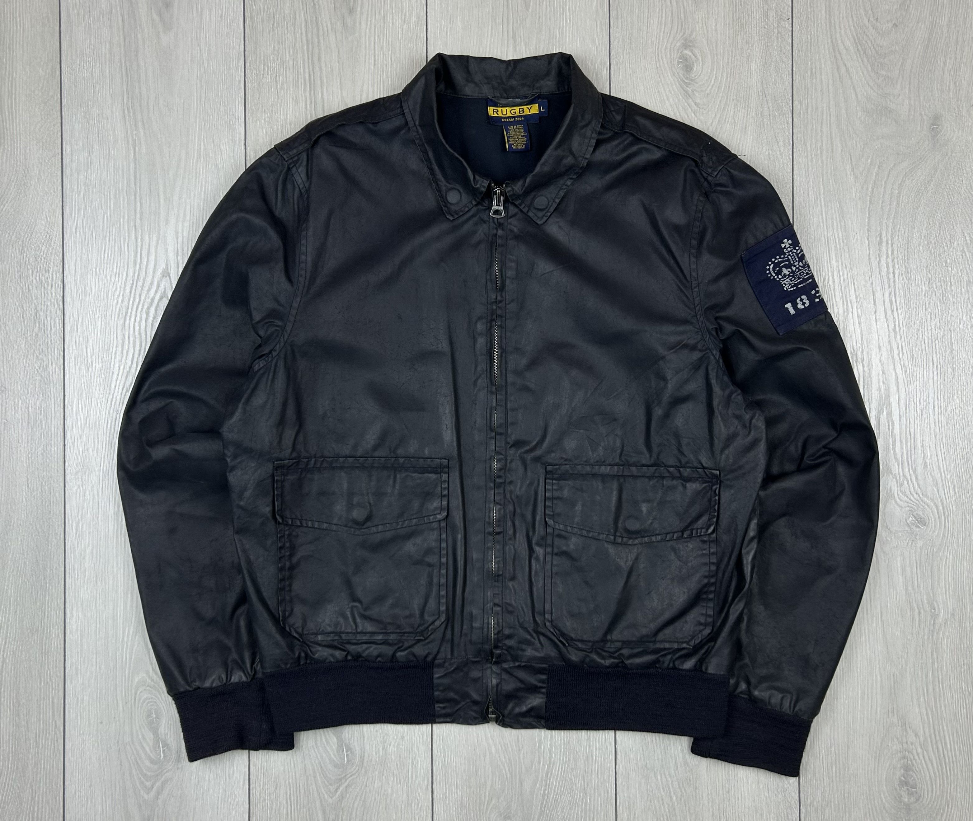 Rugby Ralph Lauren Rugby Ralph Lauren Mens Waxed Jacket Size L Navy Size US L / EU 52-54 / 3 - 1 Thumbnail
