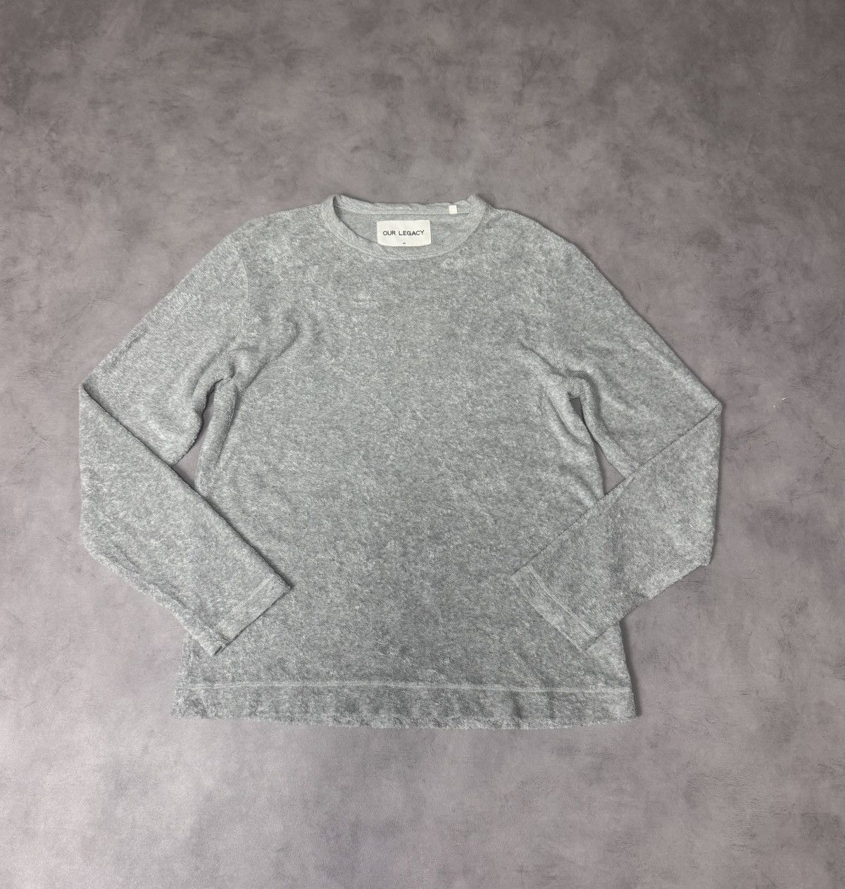 Our Legacy Our Legacy SS16 Grey Melange Terry Long Sleeve Size 48 (M) Size US M / EU 48-50 / 2 - 1 Thumbnail