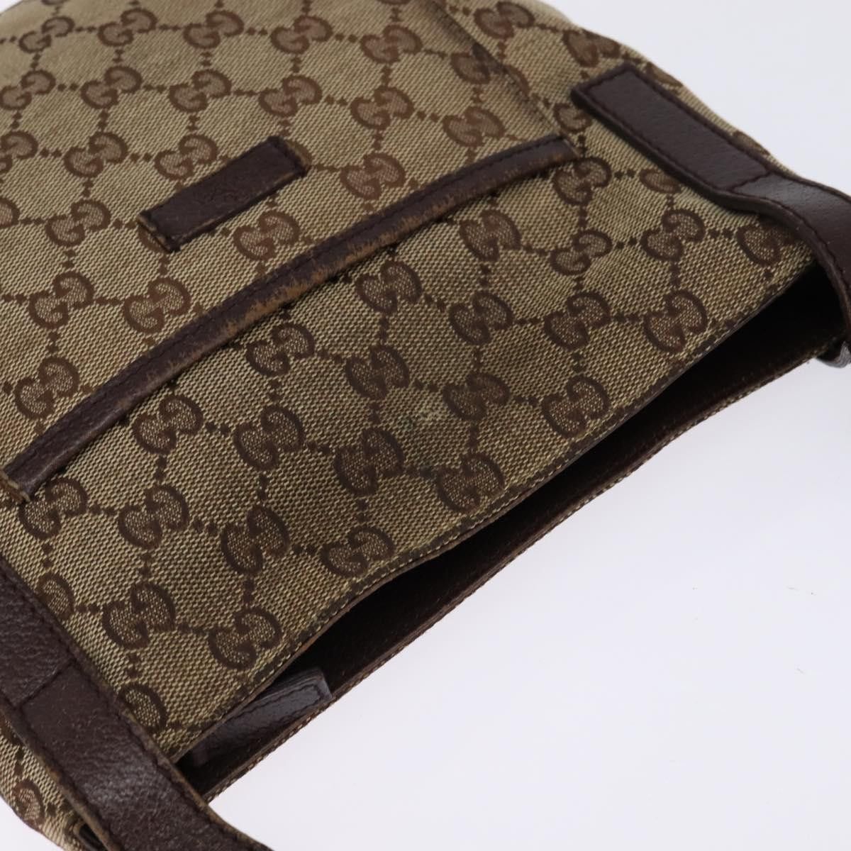 Gucci GUCCI GG Canvas Shoulder Bag Beige Silver Size ONE SIZE - 6 Thumbnail