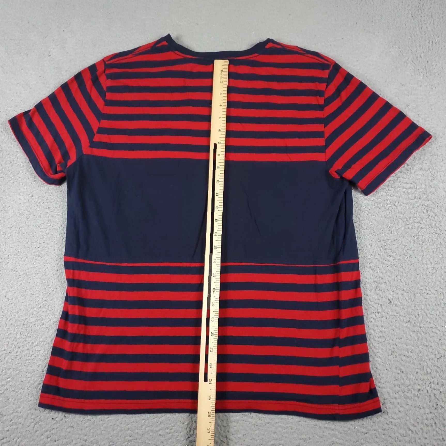 Nautica Nautica Shirt Mens Large Red Striped Crew Neck Short Sleeve Logo Casual Size US L / EU 52-54 / 3 - 4 Thumbnail