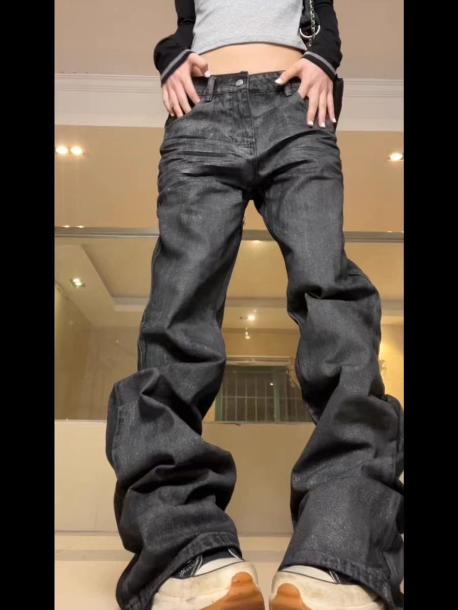 Japanese Brand × Jean High Street Coated Glossy Micro Flare Jeans Size US 31 - 2 Thumbnail